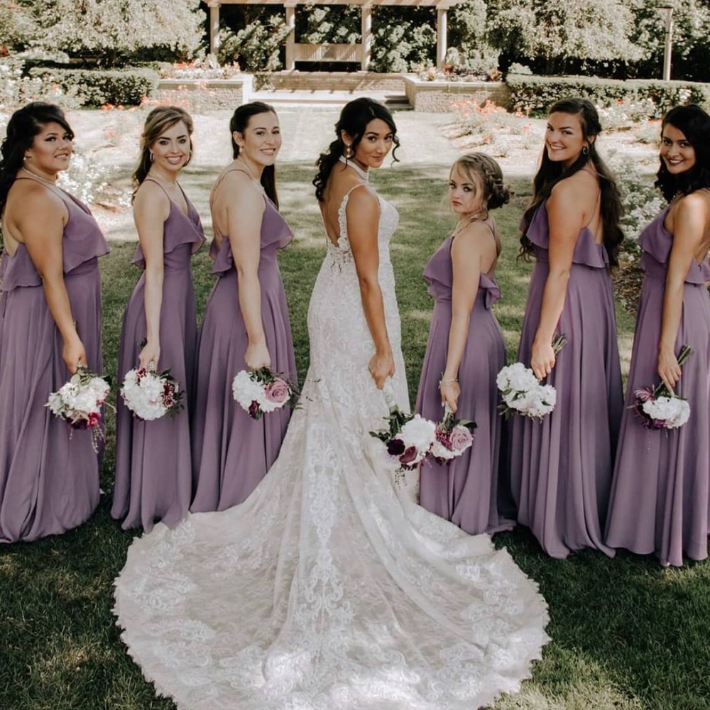 Purple Dress- Size 0, Christina Wu Celebration Wisteria style no. 22779 
BL23716